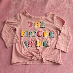 Garanimals Pink Long Sleeve Tee with Graphic Print